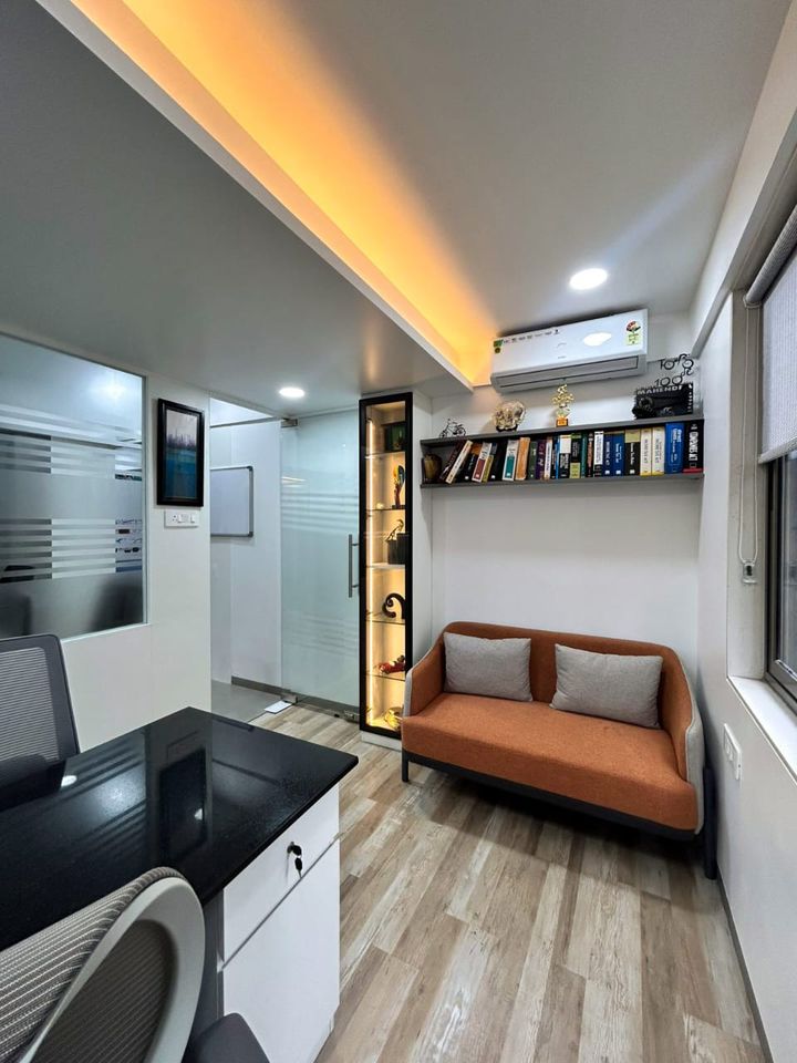 Cabin lounge corner, office interior by Creativio Design
